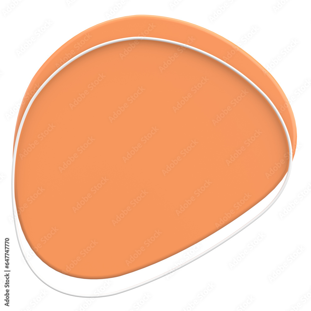 3D Blob. Abstract Text Box. 3D illustration. 3D Blob. Abstract Text Box. 3D illustration.