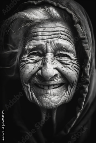 Smiling old person portrait © Bogdan