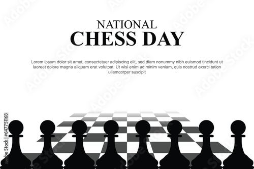 National Chess Day background.