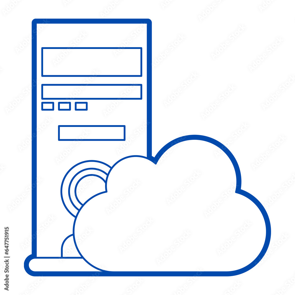 Cloud Storage Vector Icon Cloud Storage Vector Icon