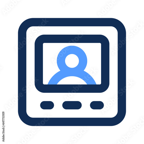 intercom outline color icon