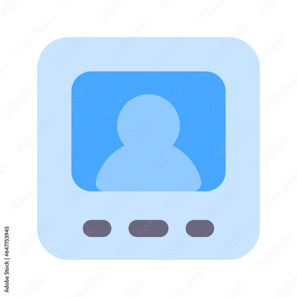 intercom flat icon