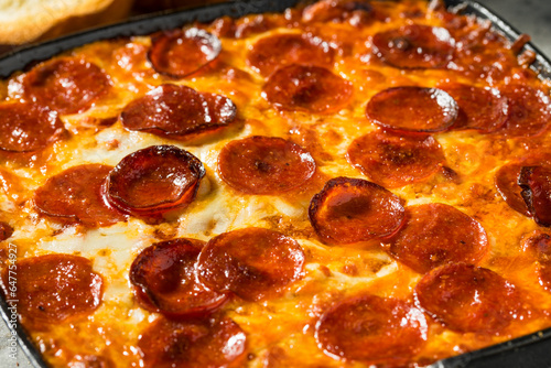 Homemade Pepperoni Pizza Appetizer Dip © Brent Hofacker