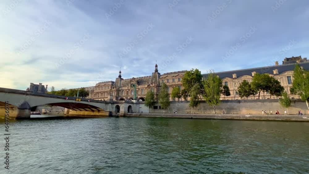 Romantic view over River Seine in the city of Paris - travel photography Romantic view over River Seine in the city of Paris - travel photography