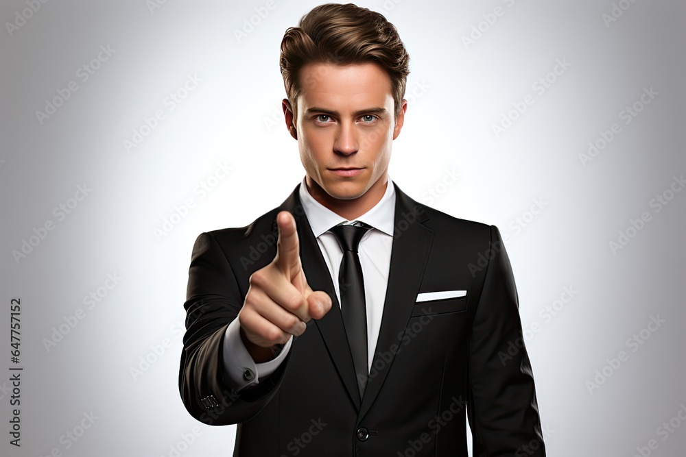 professional business man isolated on white background