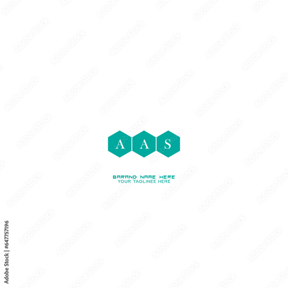 Fototapeta premium AAS Logo Design, Inspiration for a Unique Identity. Modern Elegance and Creative Design. AAS logo. AAS latter logo, AAS Monogram logo design for entrepreneur and business. 