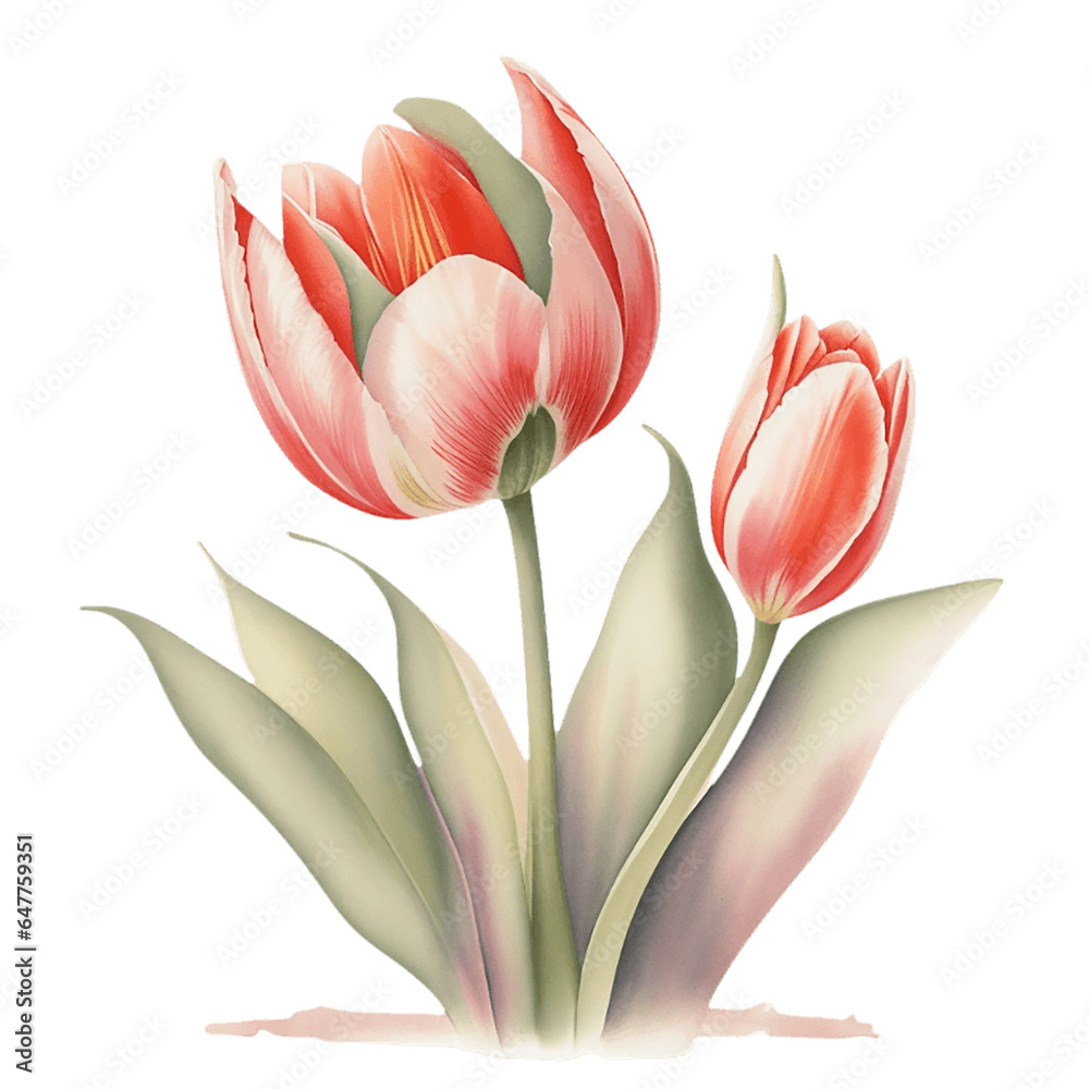 Naklejka premium Watercolour flower