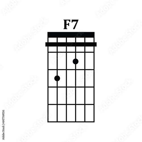 Basic Guitar Chord Chart Icon Vector Illustration Design © Devri