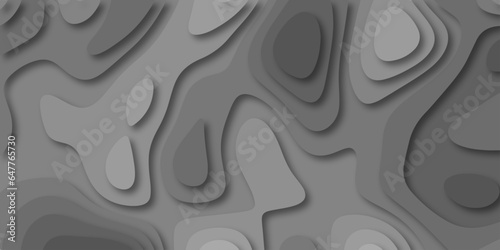 Abstract black paper cut style design.abstract vector seamless pattern with shadows Trendy contemporary design.abstract papercut and multi layer cutout pattern pattern on vector design illustration.
