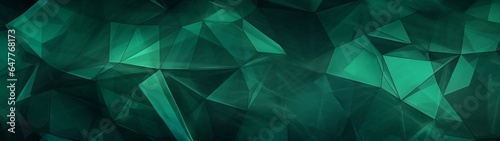 Digital background - translucent emerald green geometric - digital, network, internet, AI, AGI, connections, cyber, future
