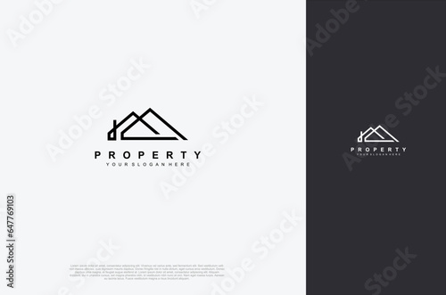 real estate icon, builder, construction, architecture and building logos. vector design template