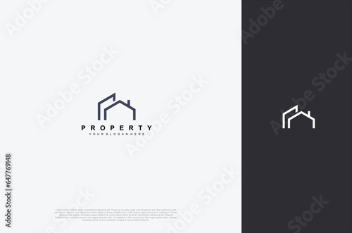 real estate icon, builder, construction, architecture and building logos. vector design template