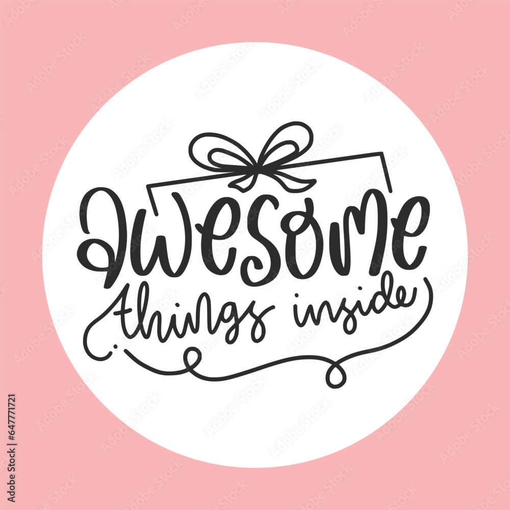 Obraz premium Christmas Packaging Design. Christmas Lettering Qoutes.