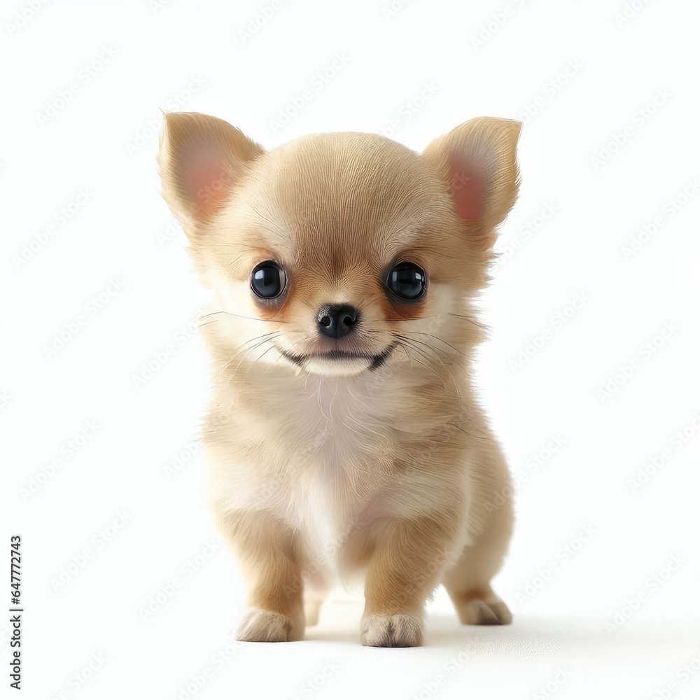 Captivating Chihuahua Pup Pose, Generative AI