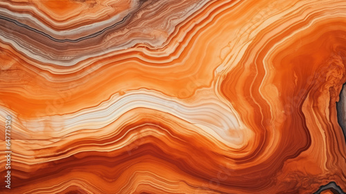 Mountain and Desert Mirage: Inspired from mountains and desert abstract nature of the artwork with coral brown waves