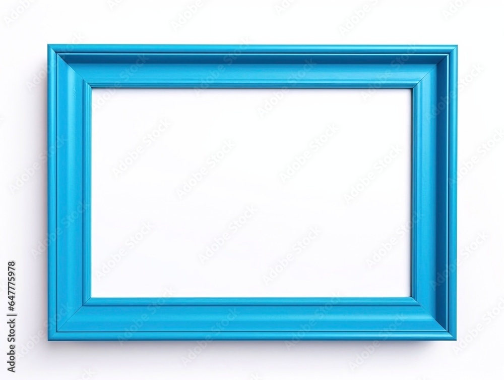 blue wooden frame, generative ai blue wooden frame, generative ai