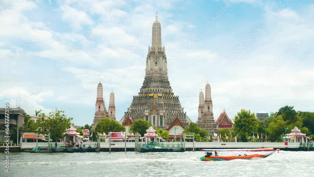 Wat Arun Ratchawararam. Wat Arun Ratchawararam Temple of Chao Phraya River, Bangkok Thailand. Wat Arun a famous buddhist temple in Bangkok