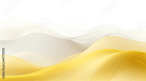 Mountain and Desert Mirage: Inspired from mountains and desert abstract nature of the artwork with bright background and yellow waves © Erich