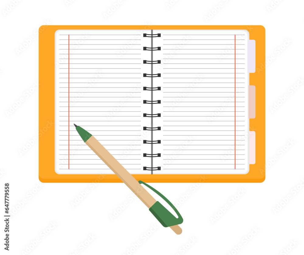 Stationery School Education Lined notebook Pen Stationery School Education Lined notebook Pen