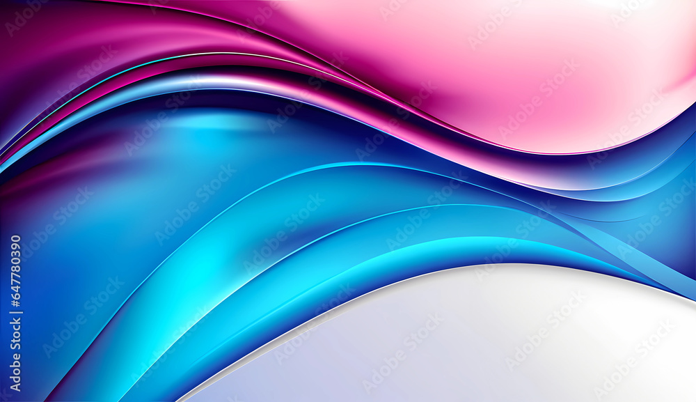 Gorgeous blue background with purple top and wavy lines.