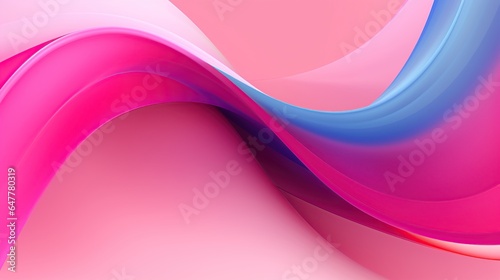 Abstract colorful curve wave with line textured background. AI generated