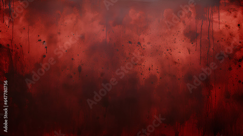 Background with texture and blood stains. Blood splatter. Blood drops. Halloween blood. 