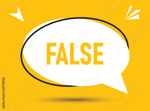False speech bubble text. Hi There on bright color for Sticker, Banner and Poster. vector illustration.