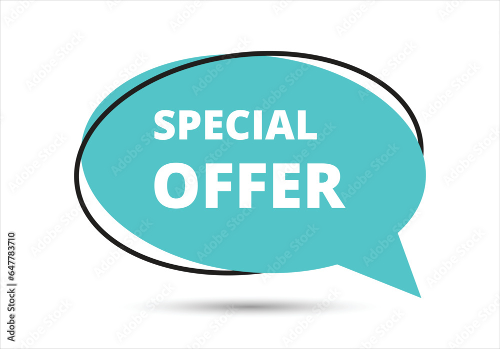 Special offer speech bubble text. Hi There on bright color for Sticker, Banner and Poster. vector illustration. Special offer speech bubble text. Hi There on bright color for Sticker, Banner and Poster. vector illustration.