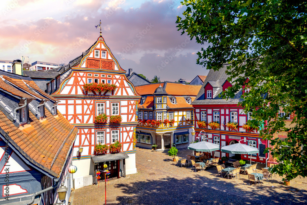 Fototapeta premium Altstadt, Idstein, Hessen, Deutschland