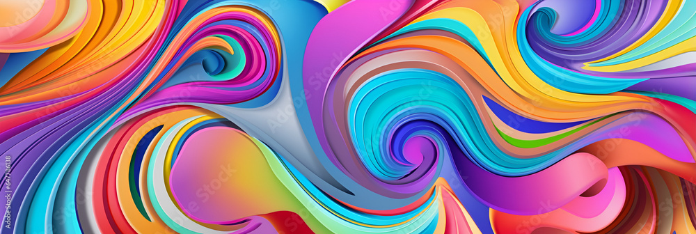a psychedelic style that features colors that swirl and kaleidoscopic patterns. AI that generates new content