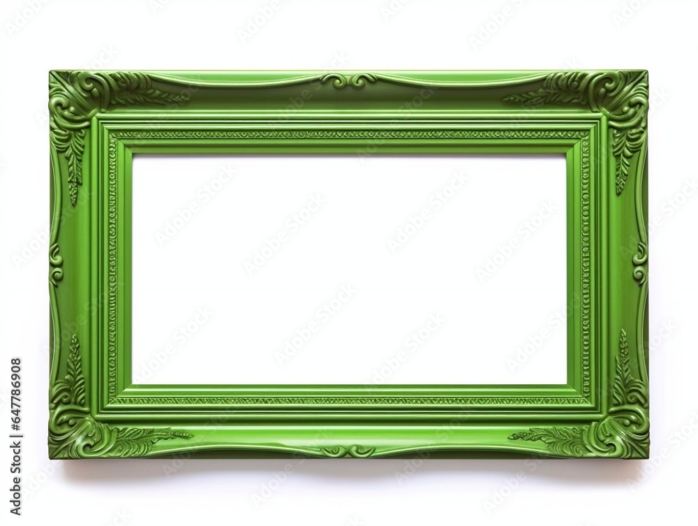 green picture frame, generative AI