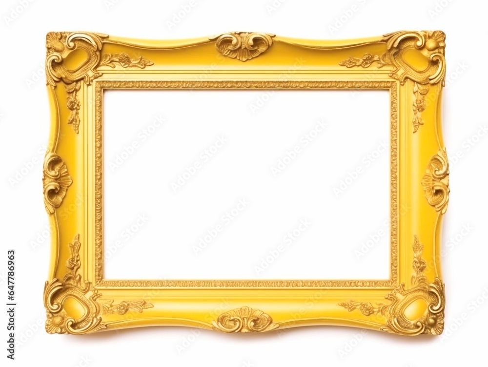 yellow picture frame, generative AI
