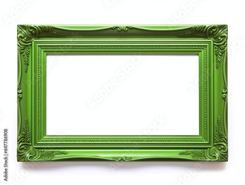 Obraz na płótnie green picture frame, generative AI w salonie
