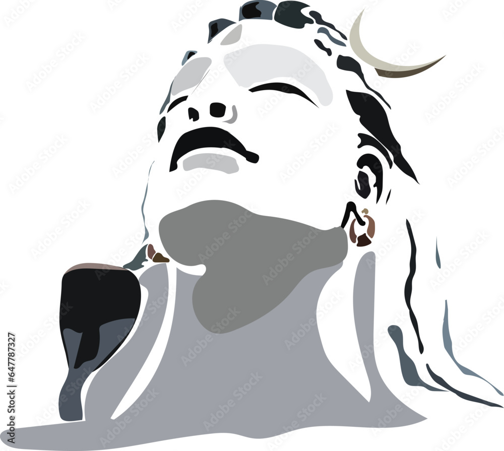 Obraz premium God monk yogi Mahadev statue 