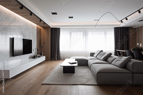 Modern minimalist living room