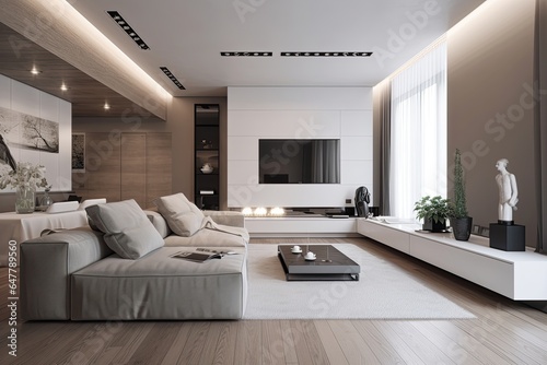 Modern minimalist living room