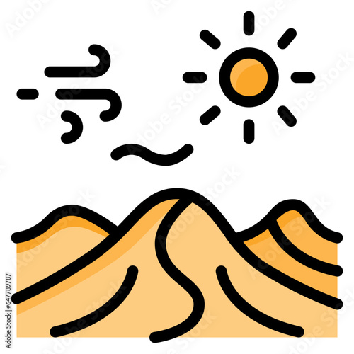 desert, sand, dunes, climate change, ecology, arid, drought, disaster, extreme weather, ecology and environment, global warming, icon, icons, graphic, design, vector, illustration, sign, symbol, picto