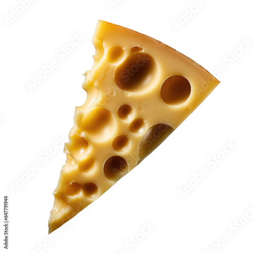 Slice of Swiss Cheese Isola...