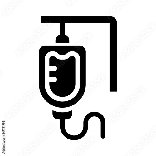 iv bag solid icon illustration vector graphic