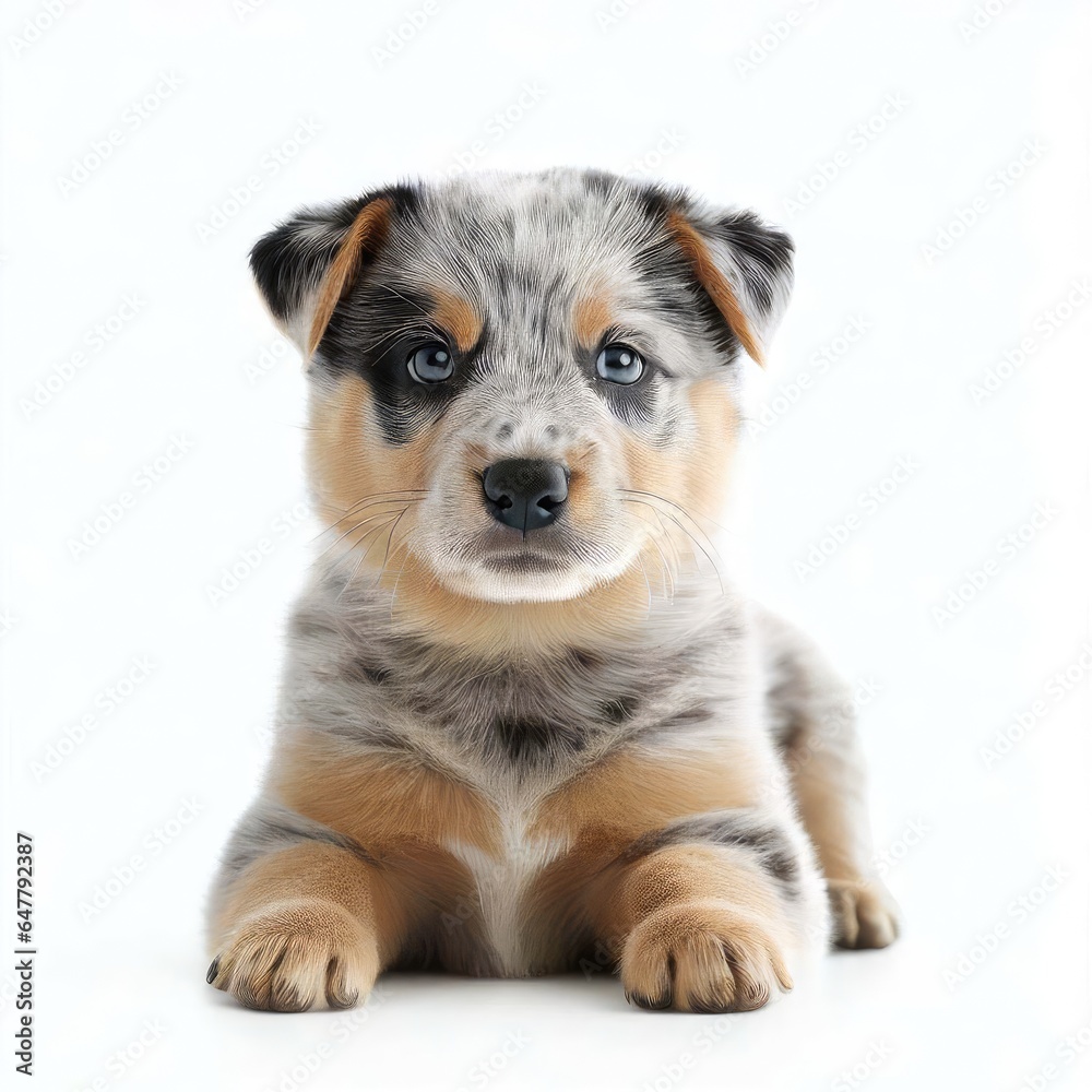 Fototapeta premium Baby Cattle Pup's Precious Moments, Generative AI