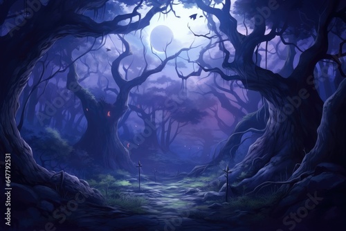 Spooky Haunted Forest