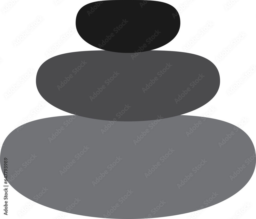 stone icon with three dark colors stone icon with three dark colors