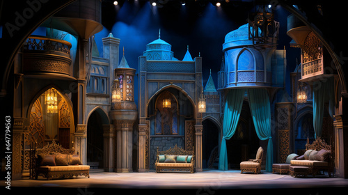 Arabian Nights Palace Theatre Stage Scene photo