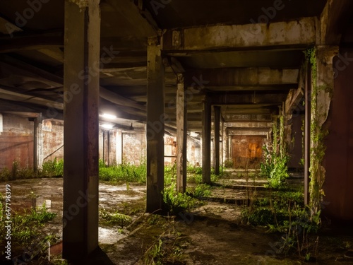 old abandoned factory inside