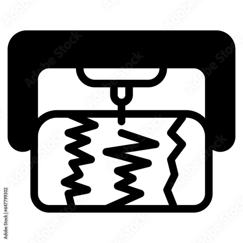 seismograph, seismometer, earthquake, geology, device, electronics, extreme weather, climate change, ecology and environment, global warming, icon, icons, graphic, design, vector, illustration, sign, 