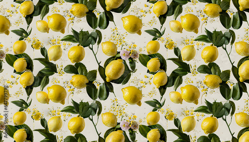 Wallpaper Mural yellow lemons, fresh,  Torontodigital.ca