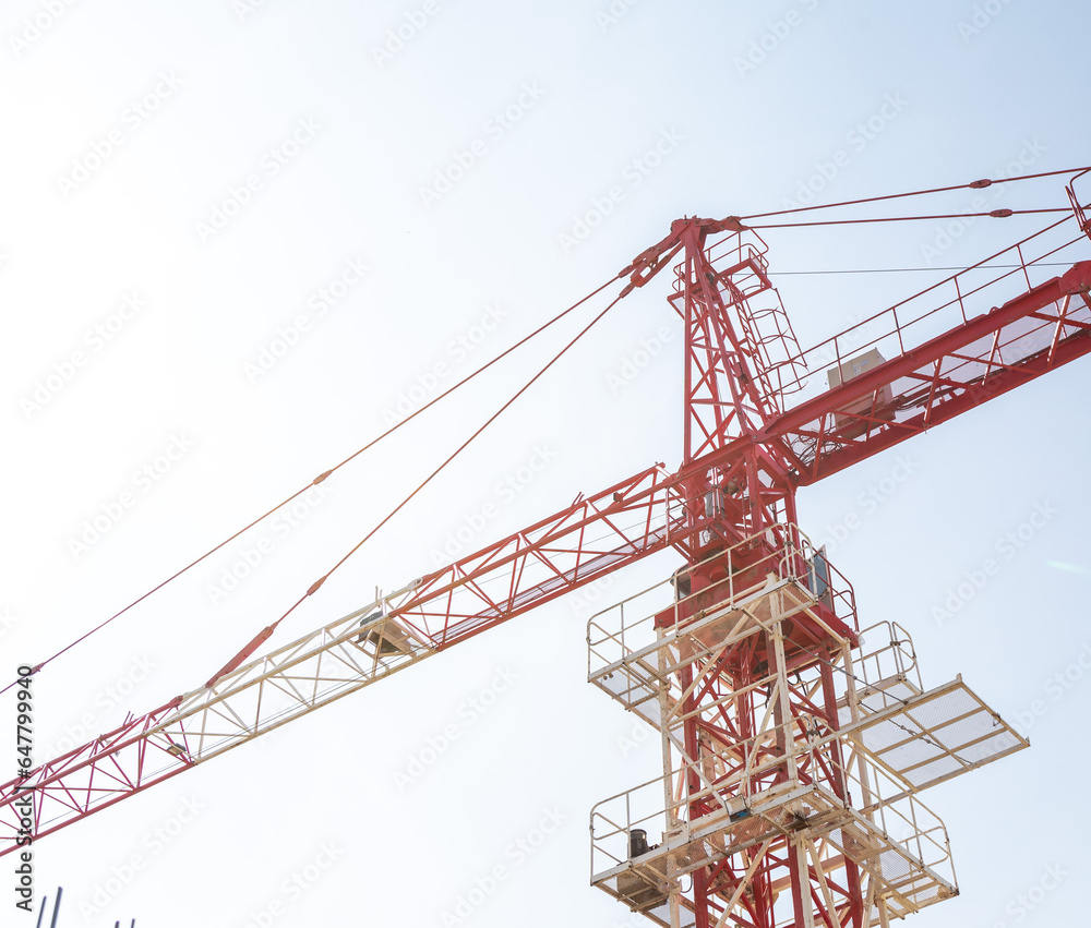 construction crane on a sky