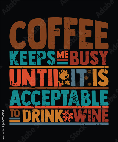 Coffee Typography t-shirt design