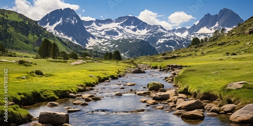 Scenery view on a beautiful...
