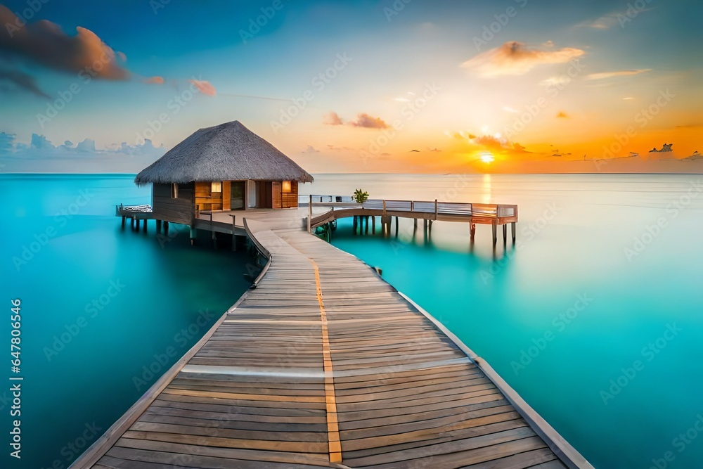 pier at sunset